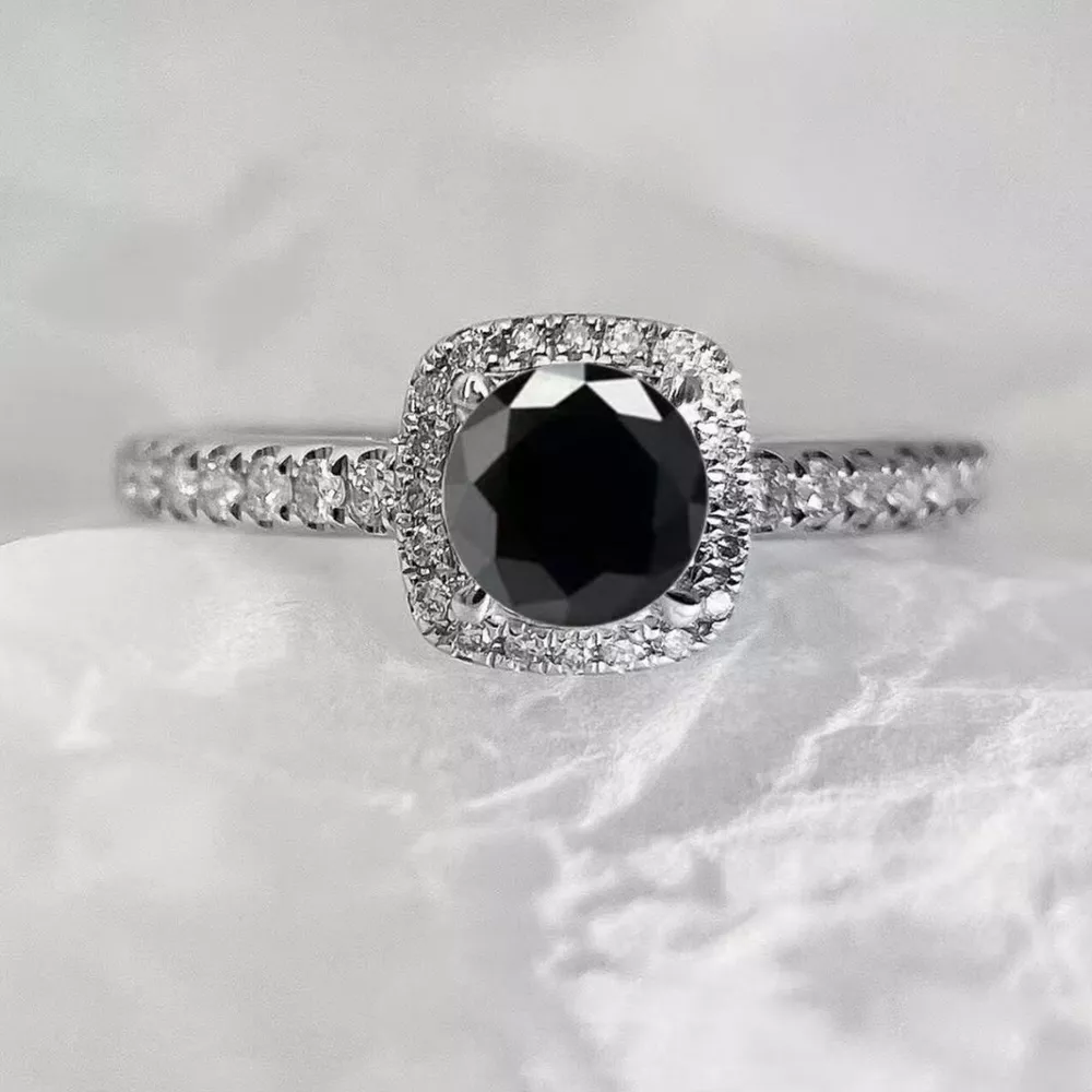 1 Carat Moissanite 925 Sterling Silver Ring, image 3