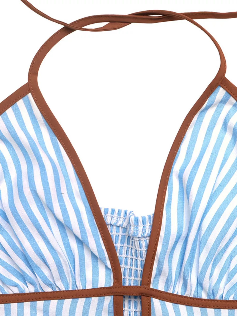 Striped Halter Neck Maxi Dress, image 7