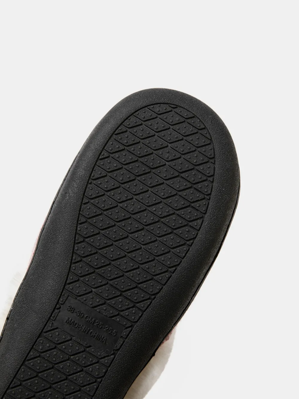 Horn Buckle Furry Texture Flat Slippers, image 10