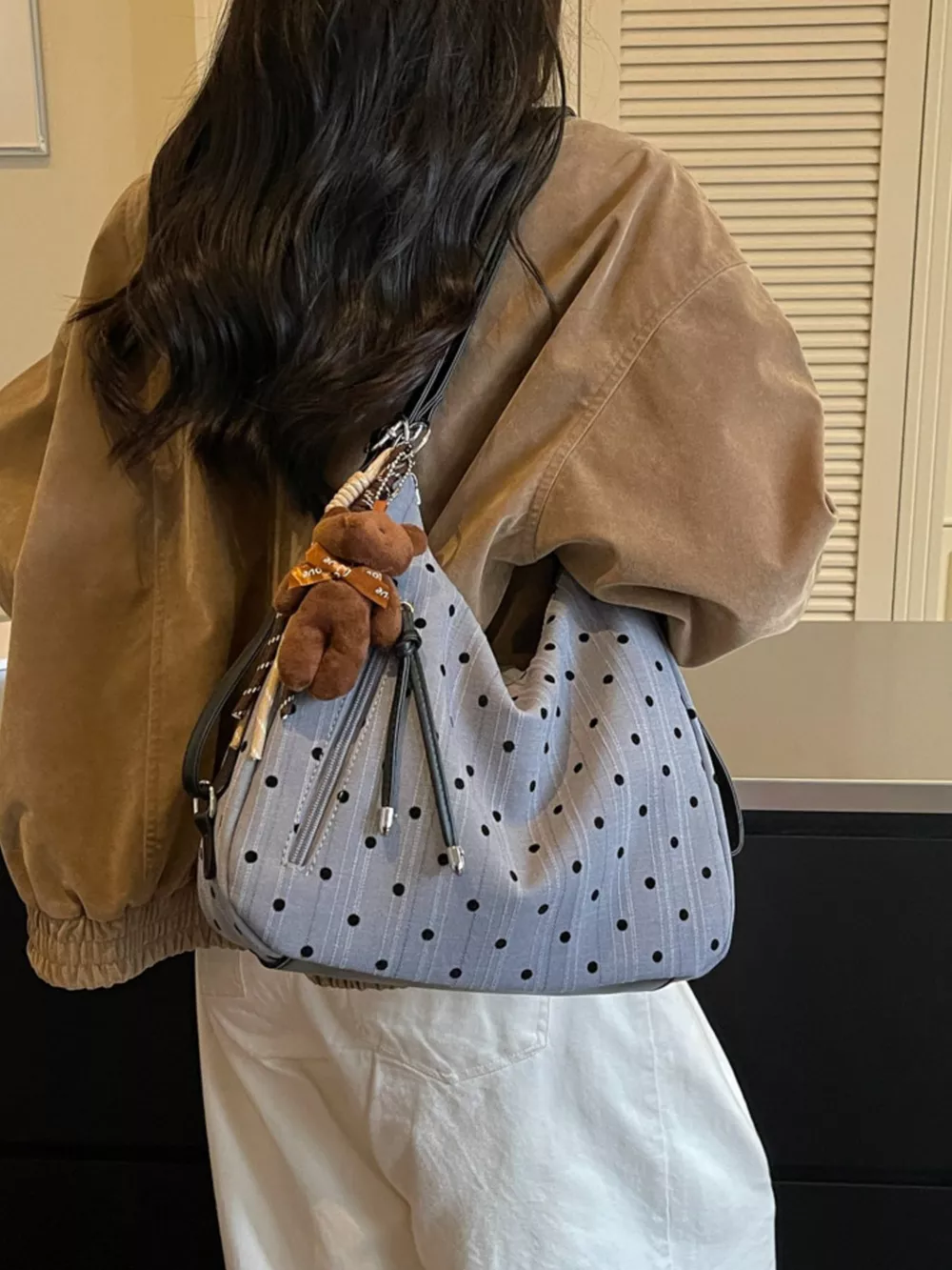 Polka Dot Shoulder Bag