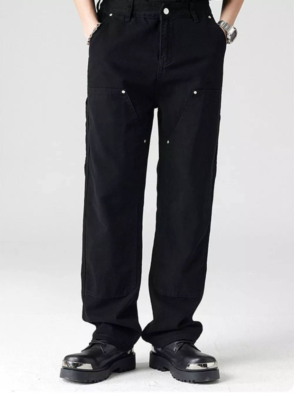 Men's Wide-Leg Relaxed Fit Jeans, image 5