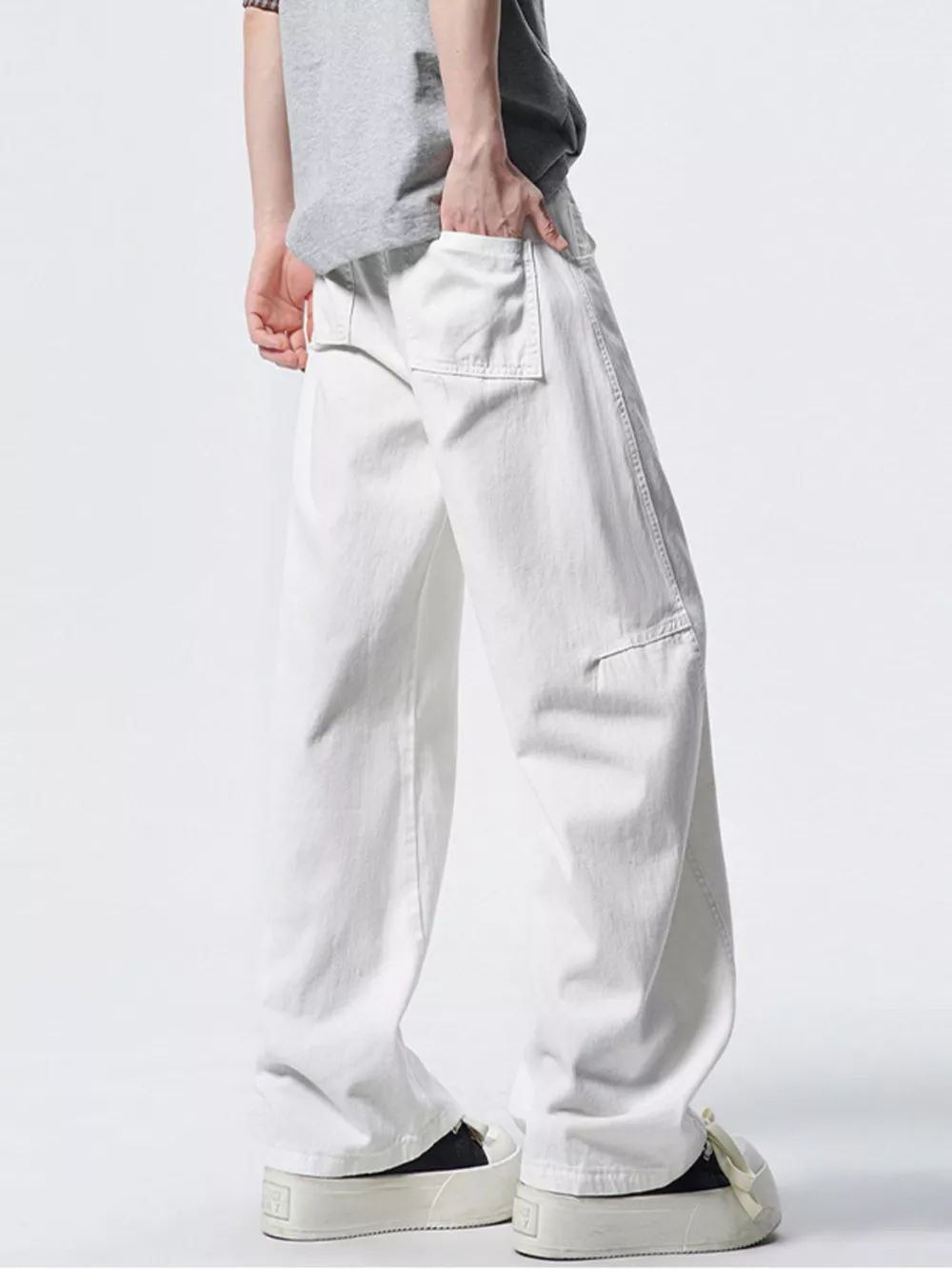 Men's Wide Leg Jeans, image 6