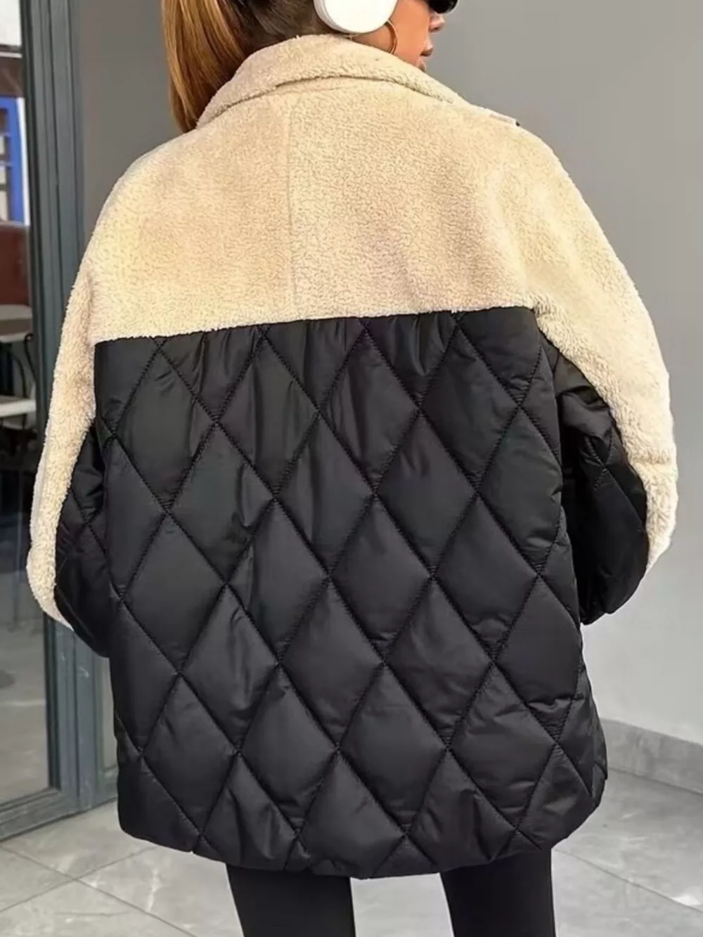 Color-Block Sherpa and Quilted Puffer Outerwear, image 4