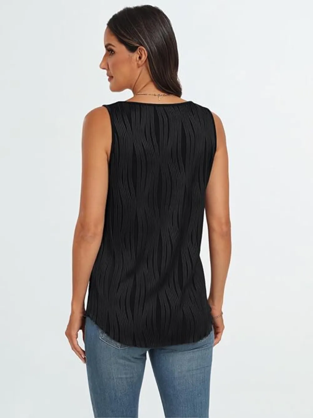 Round Neck Wide Strap Tank, image 21