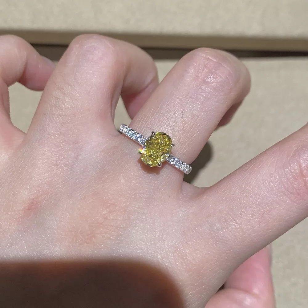 Copper Zircon Oval Ring, image 5