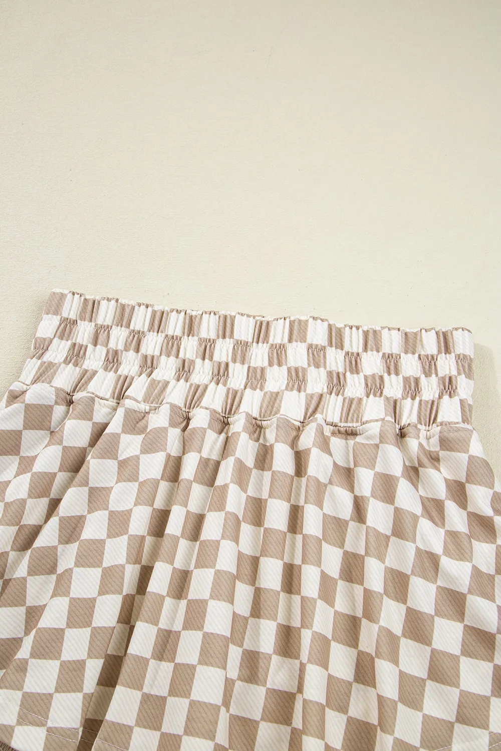 Checkered Long Sleeve Top and Skirt Two-Piece Set, image 5