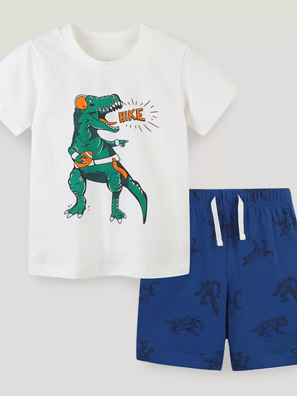 Children's Dinosaur Graphic Tee and Shorts Set
