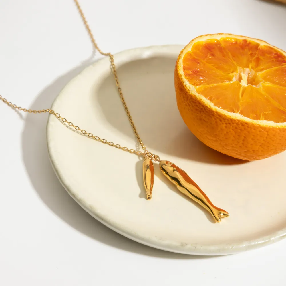 18K Gold-Plated Pendant Necklace, image 5