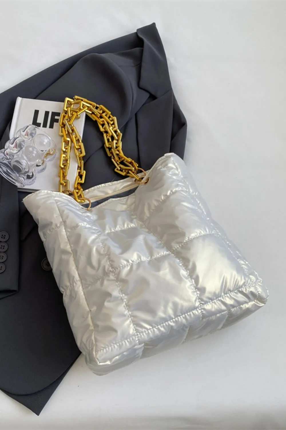 Bubble Texture Chain Handbag, image 11