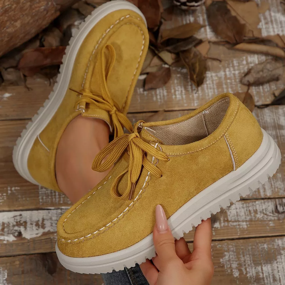 Lace-Up Round Toe Loafers, image 6