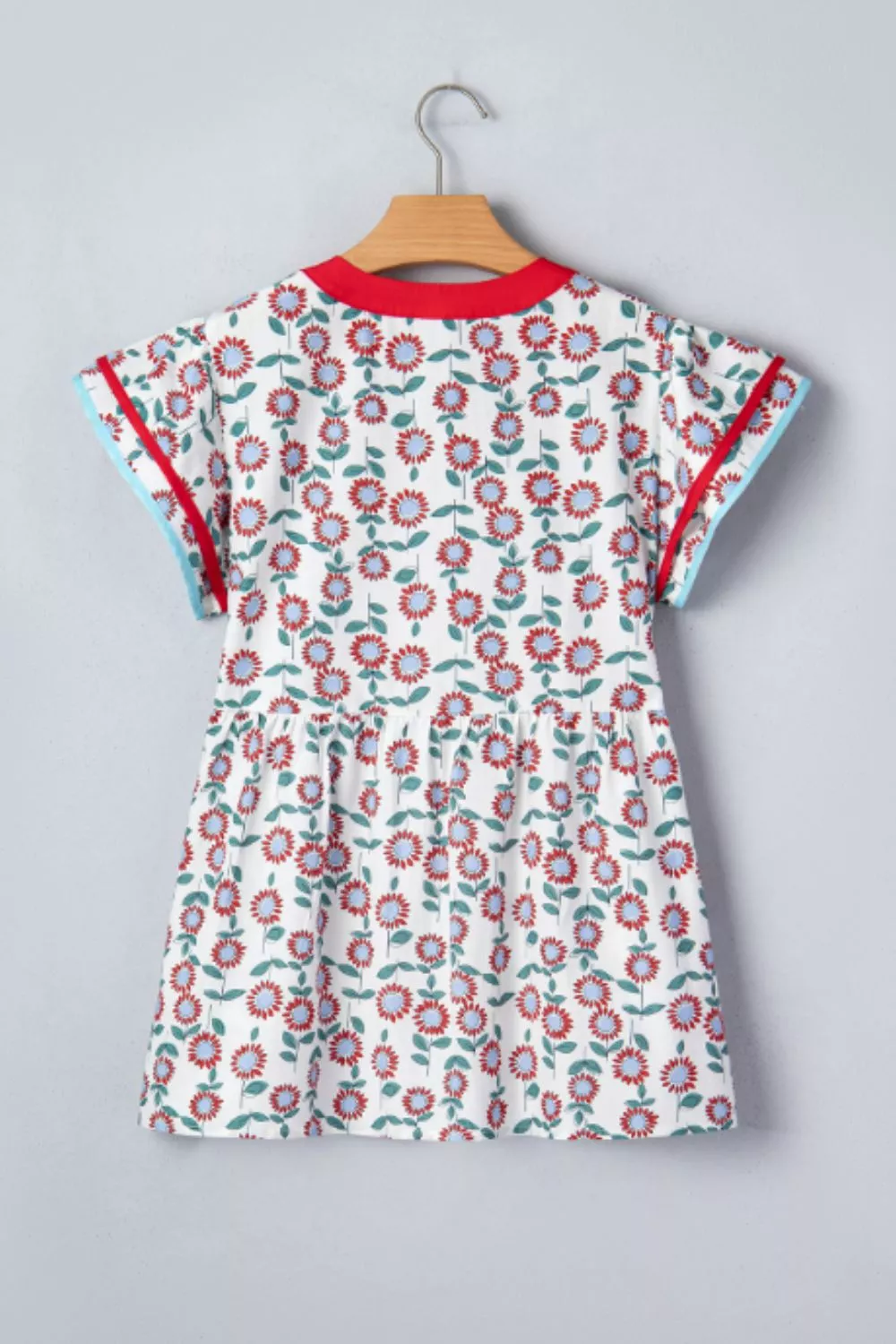 Floral Print Ruffle Sleeve Blouse, image 10