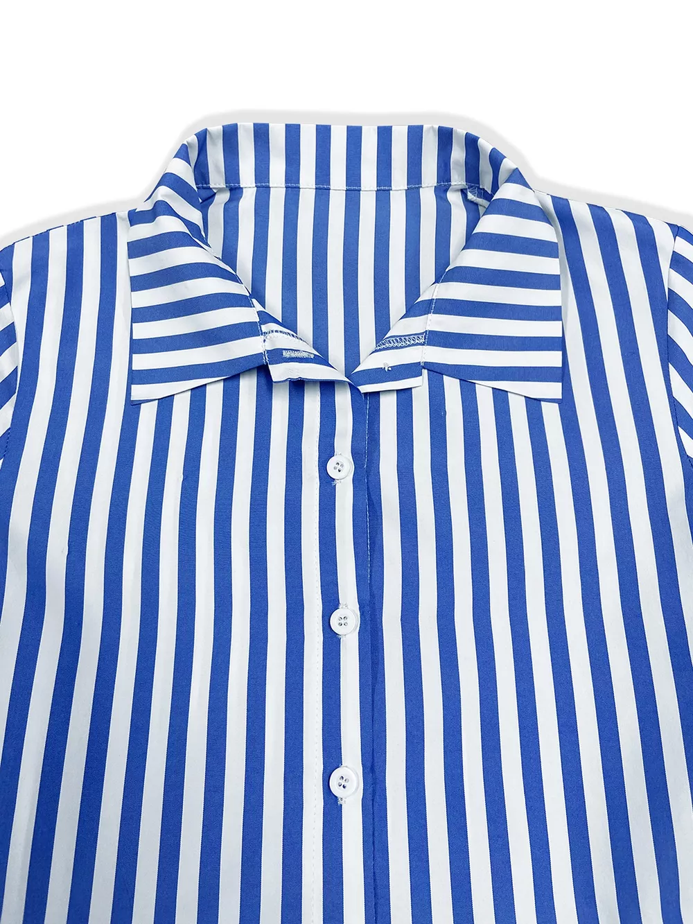 Striped Long Sleeve Maxi Shirt Dress, image 3