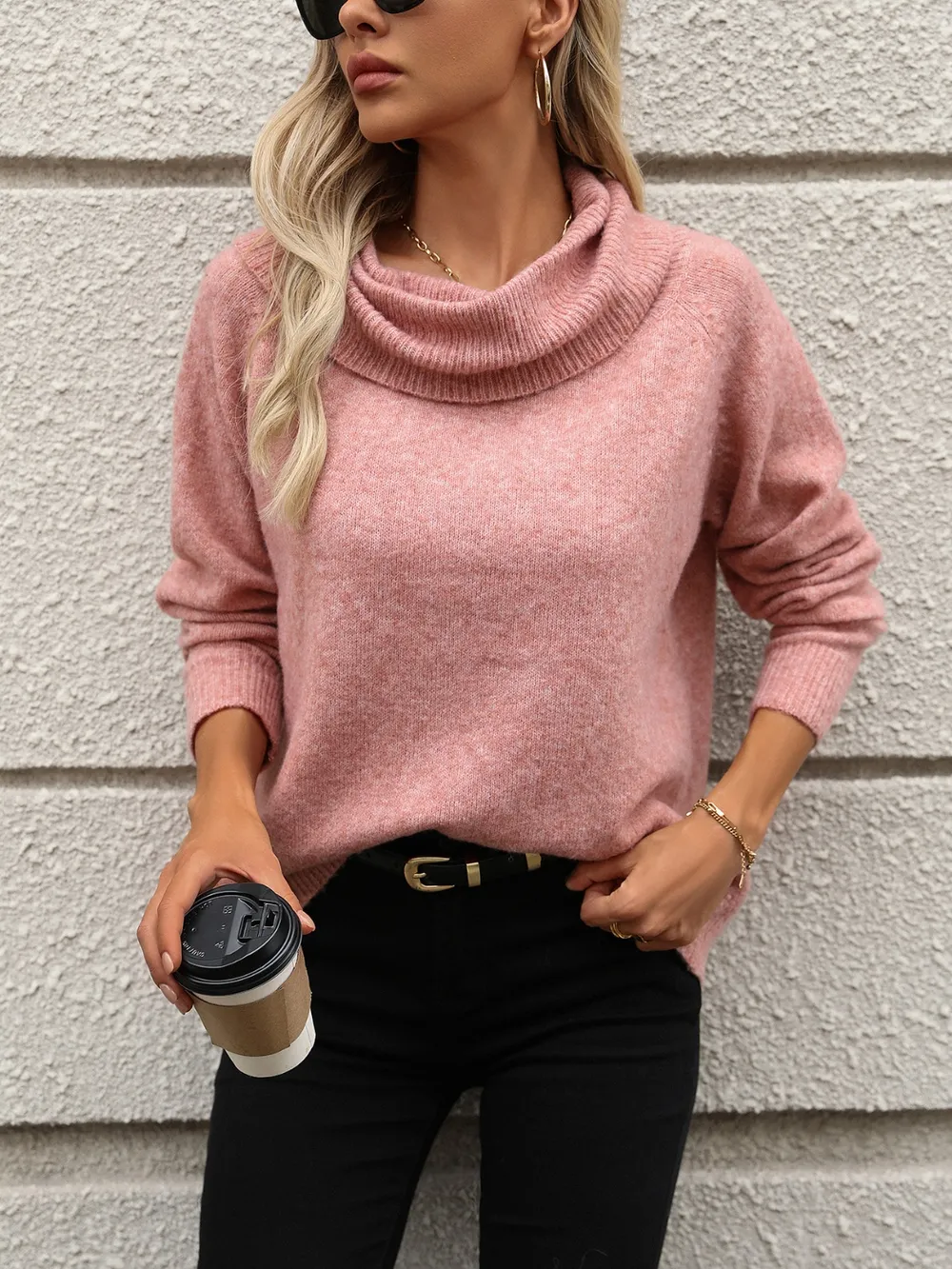 Turtleneck Long Sleeve Sweater, image 6