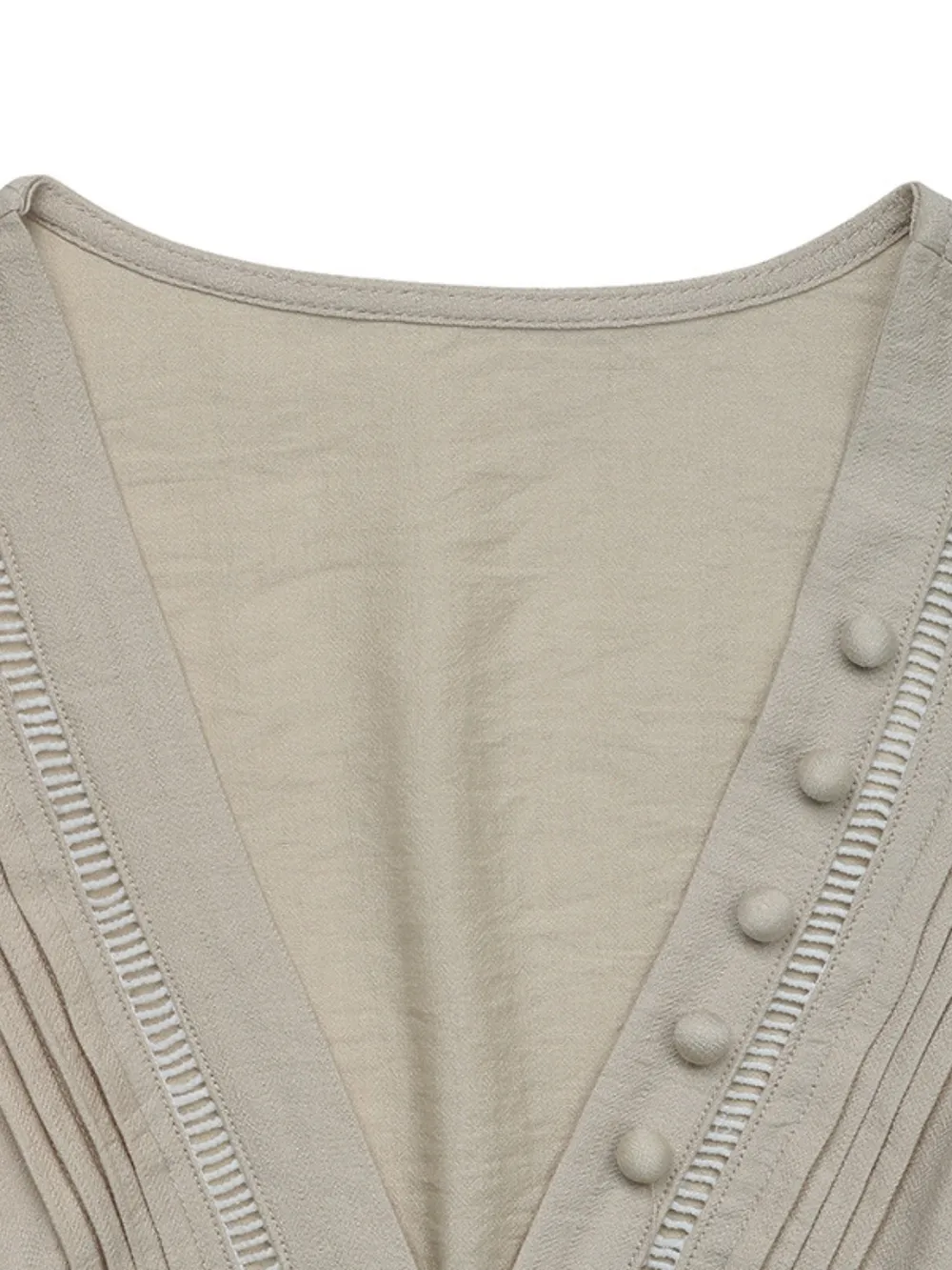 V-Neck Sleeveless Midi Dress, image 4