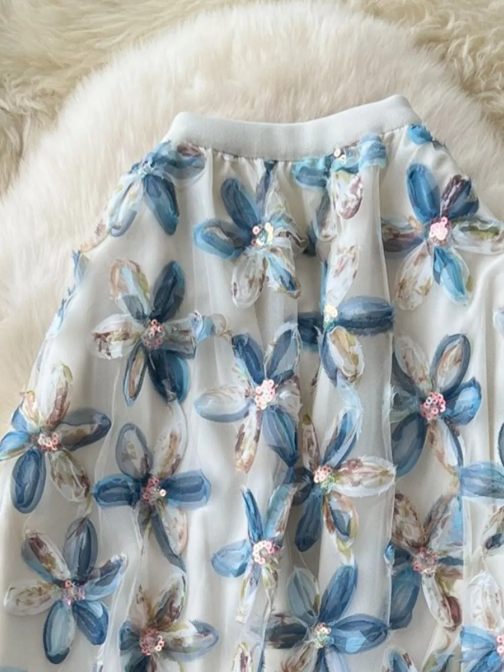 Floral Mesh Skirt, image 11