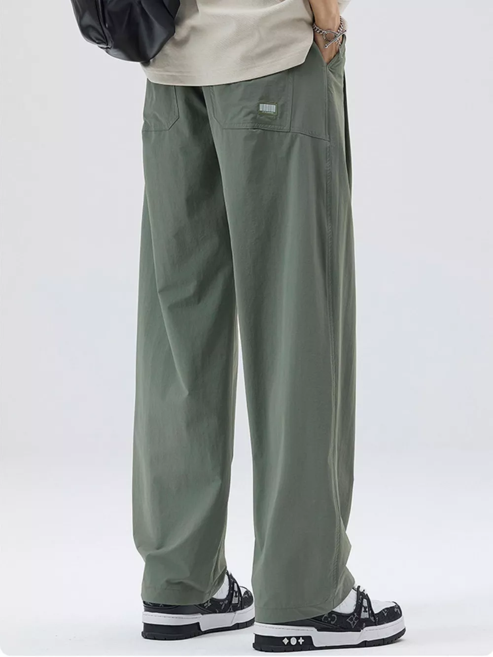 Men's Full Size Wide Leg Casual Pants Plus Size, image 5