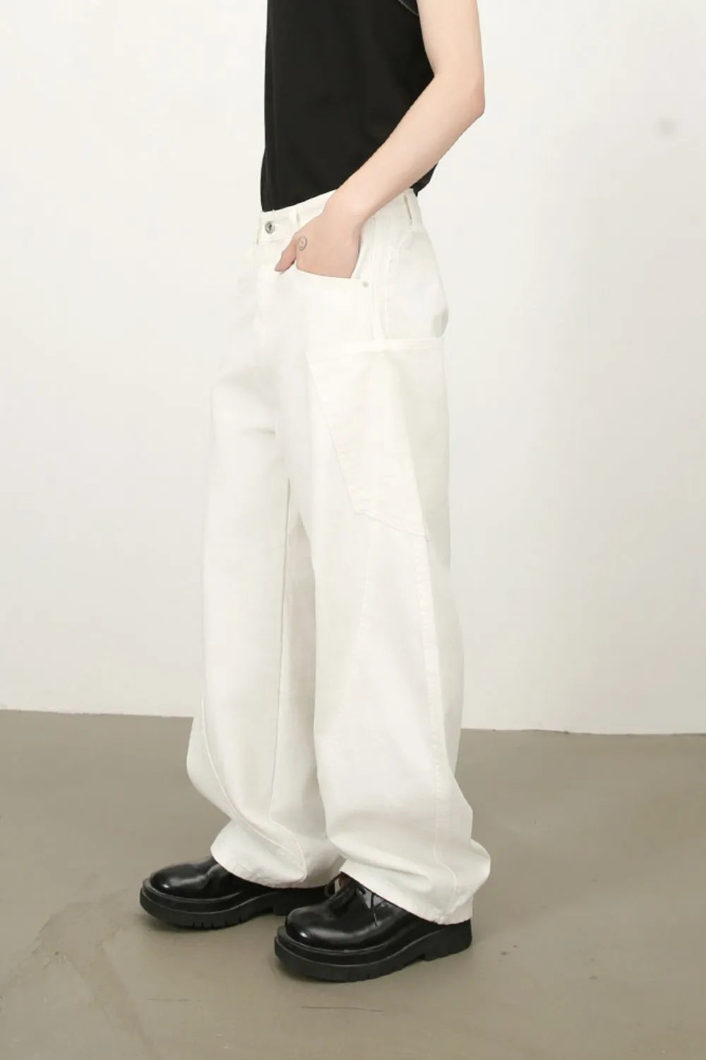 Men's Mid Rise Wide Leg Jeans, image 7