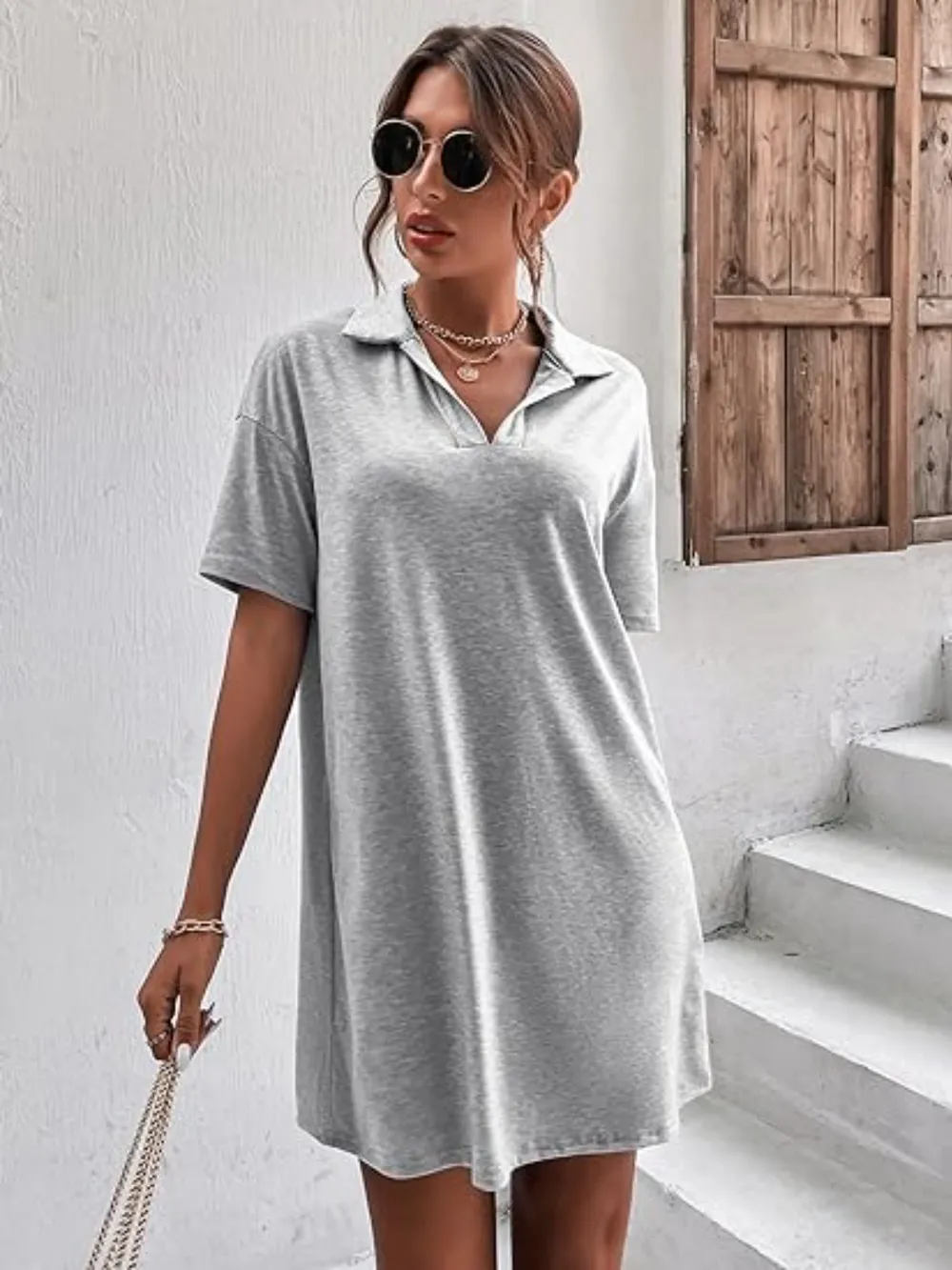 Johnny Collar Short Sleeve Polo Dress, image 4