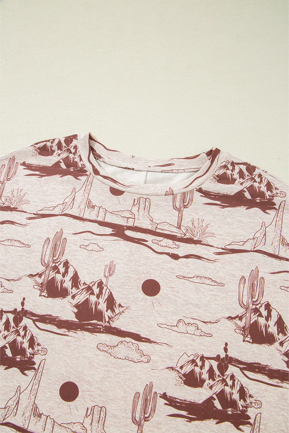 Printed Round Neck Short Sleeve T-Shirt, image 5