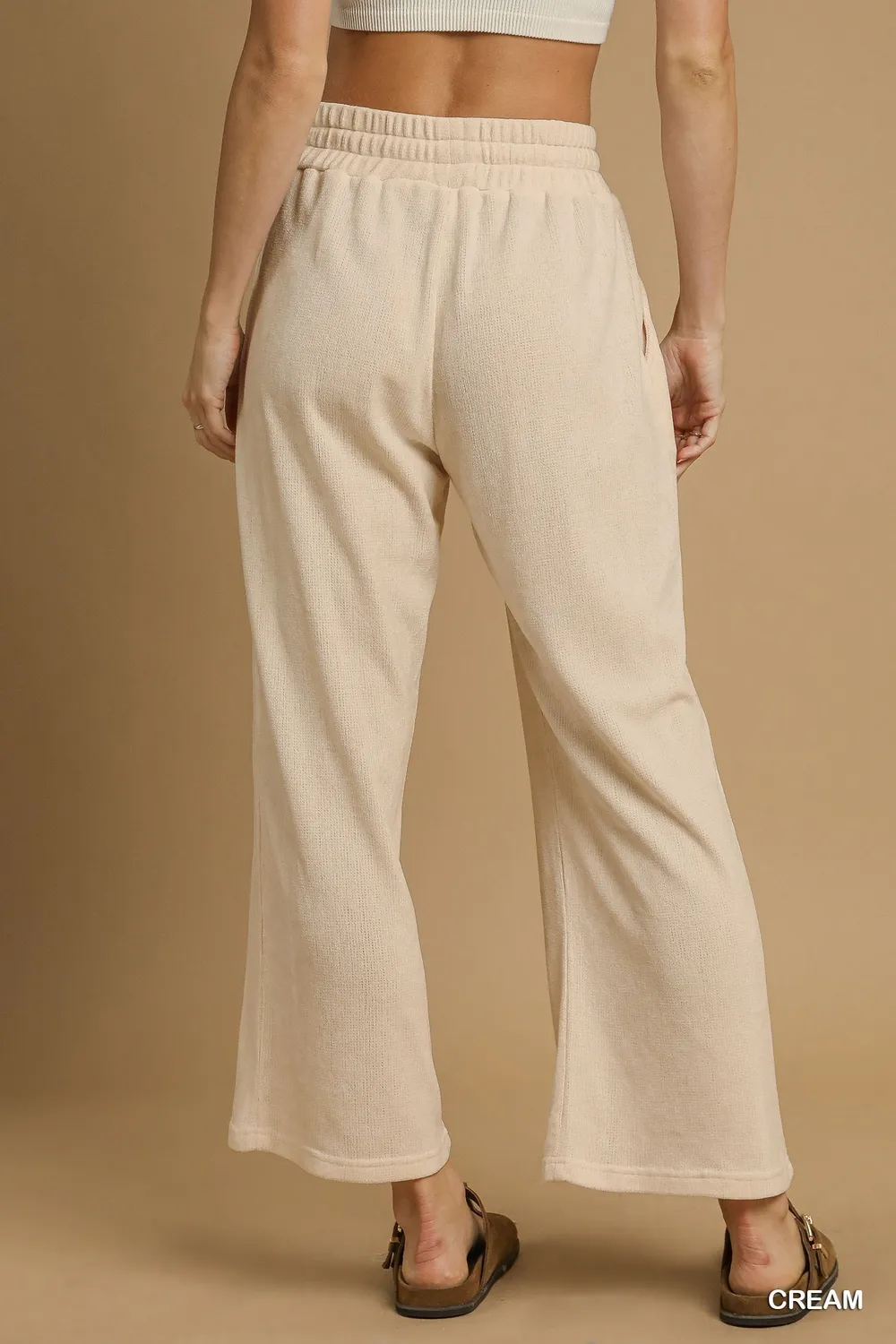 Drawstring Wide Leg Pants, image 2