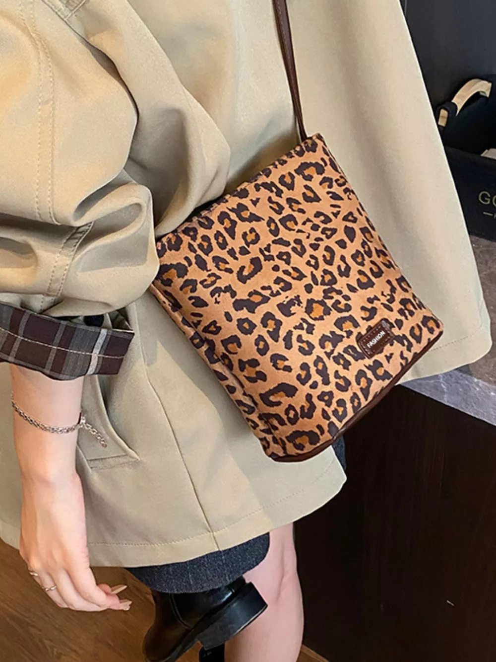 Leopard Print Crossbody Bag, image 6