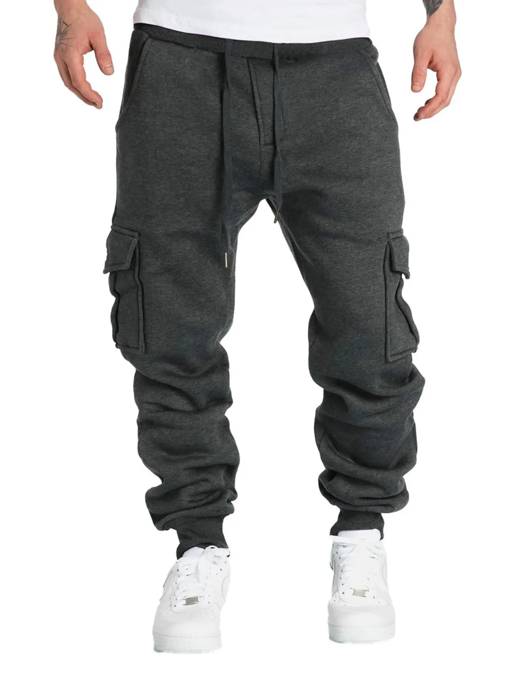 Men's Drawstring Pants with Pockets, image 4