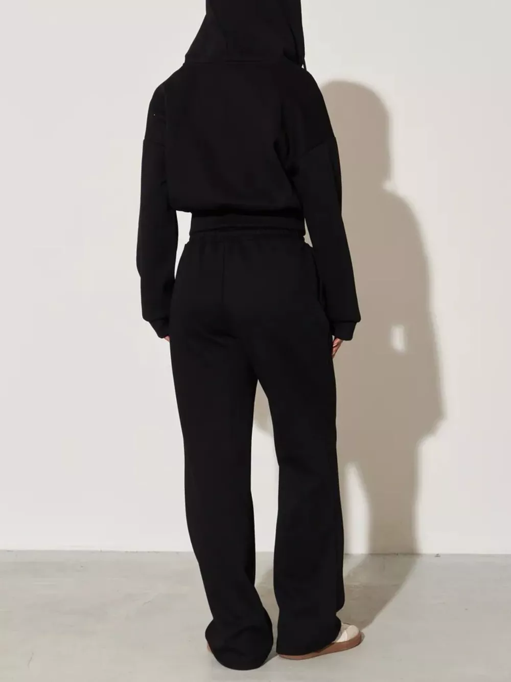 Zip-Up Hoodie and Wide-Leg Pants Set, image 16