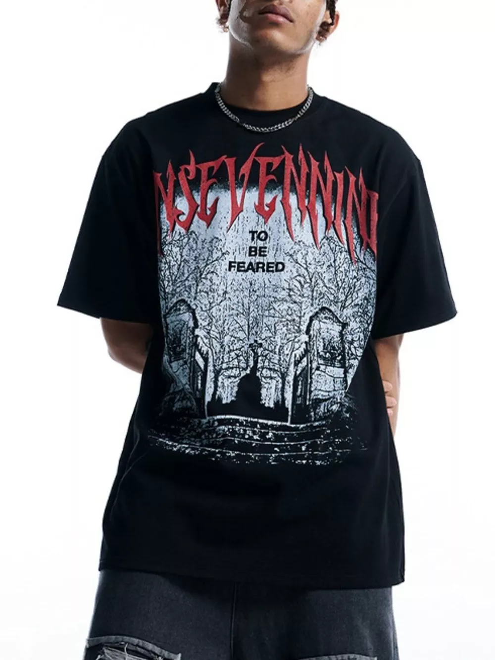 Men's Graphic Round Neck Short Sleeve T-Shirt
