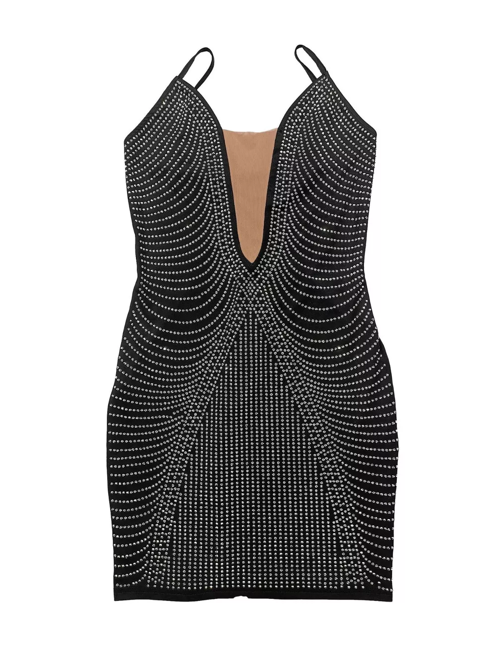 Rhinestone Spaghetti Strap Mini Dress, image 6