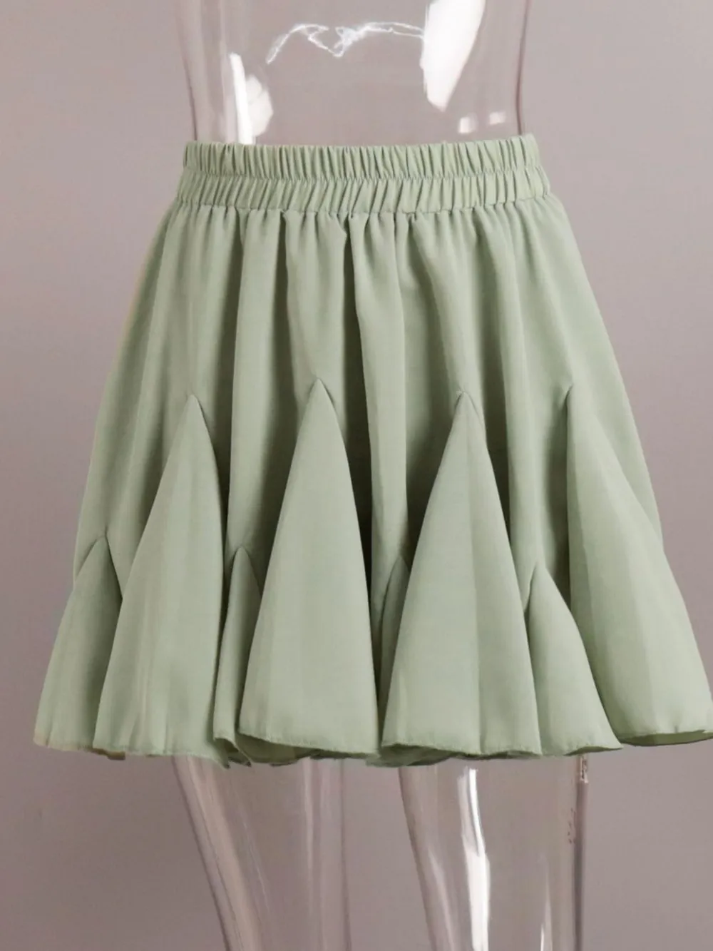 Elastic Waist Ruffled Hem Skirt, image 9