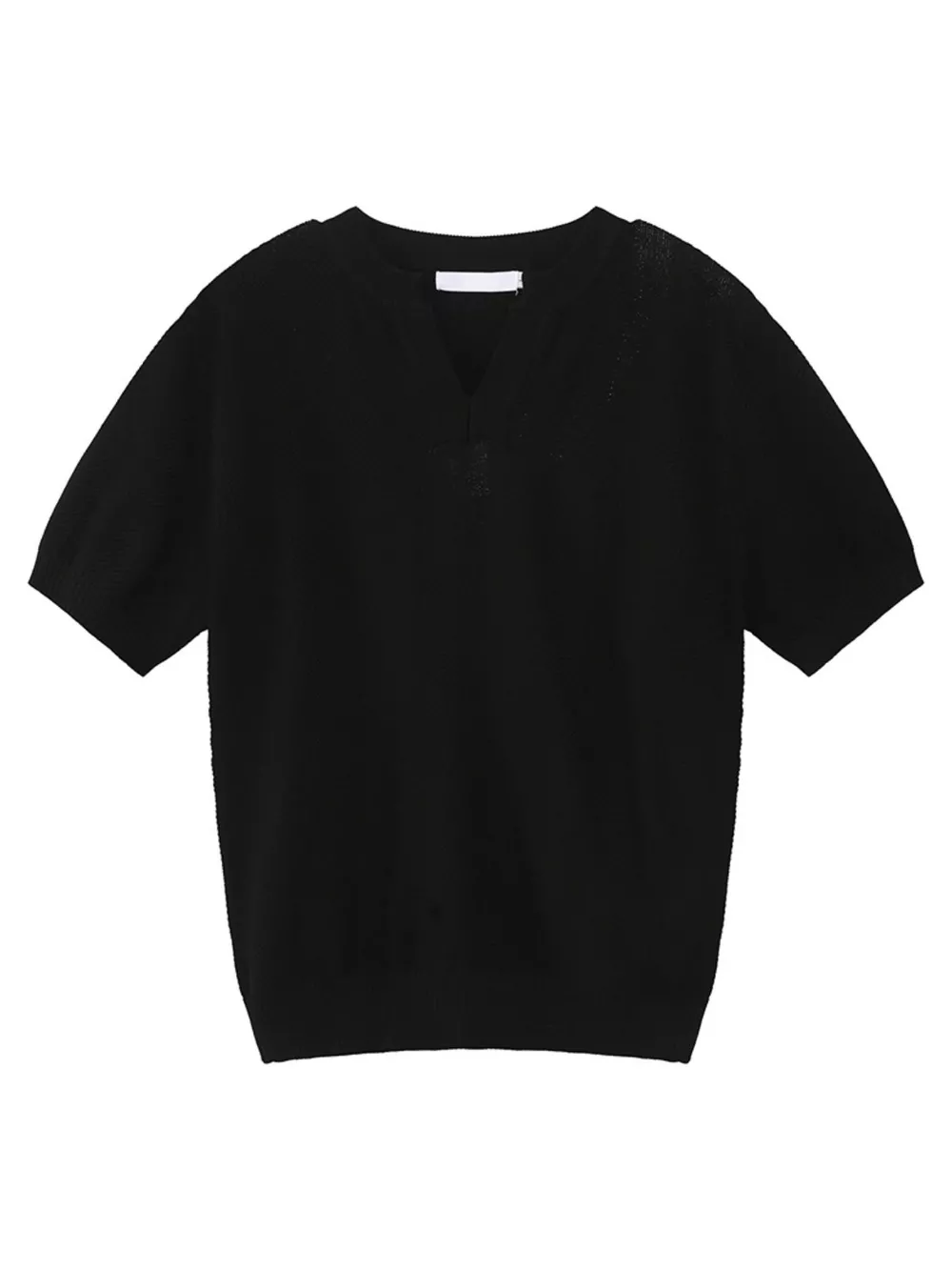 Men's Notched Short Sleeve Knit Top, image 5