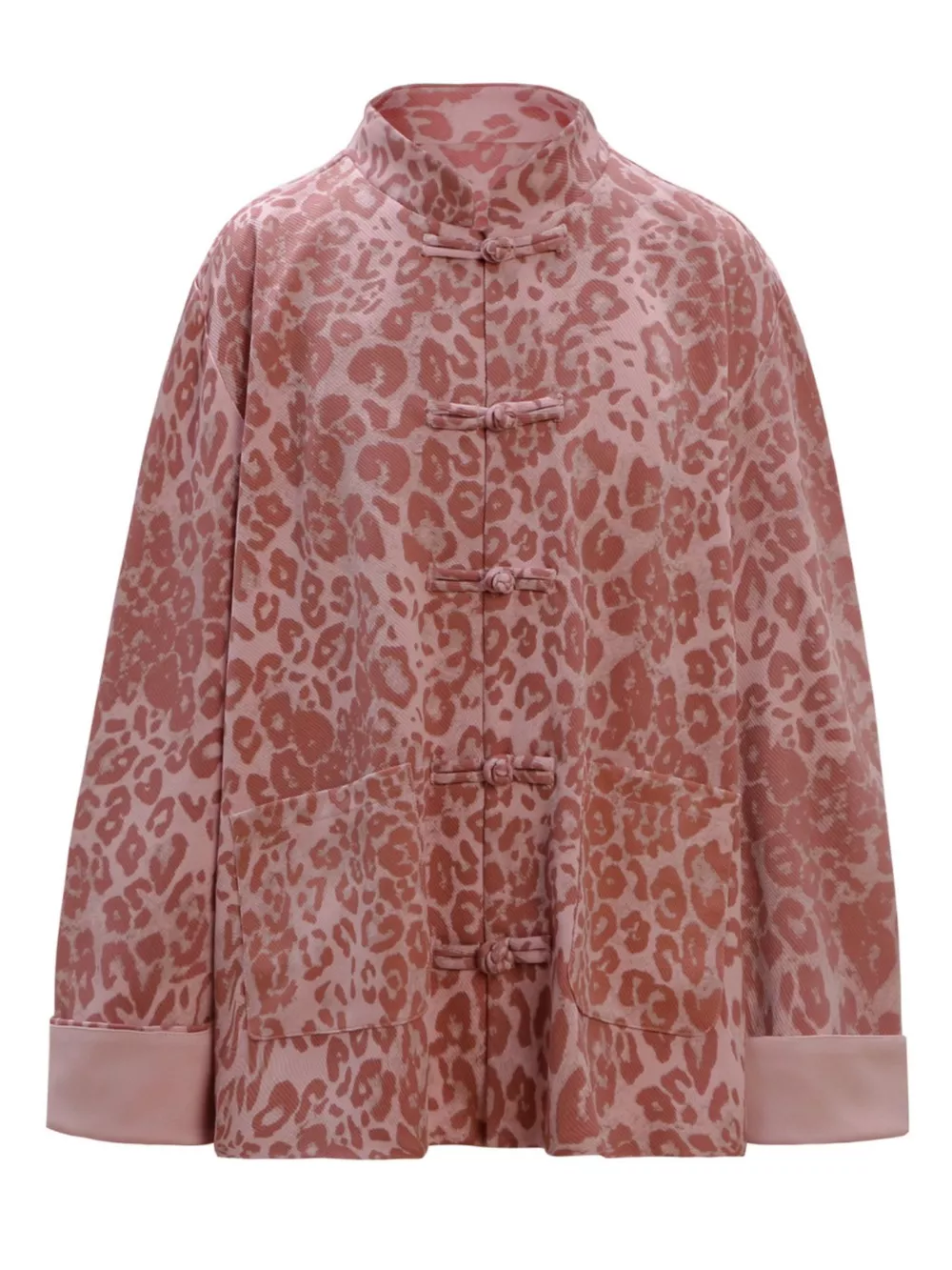Men's Leopard Button Up Long Sleeve Shirt, image 3