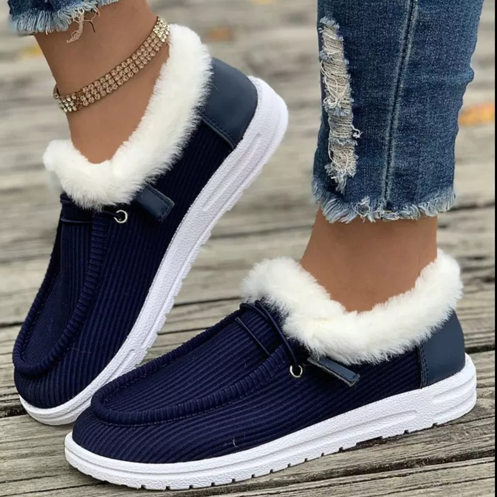Cozy Plush-Lined Flats Slip-Ons, image 6