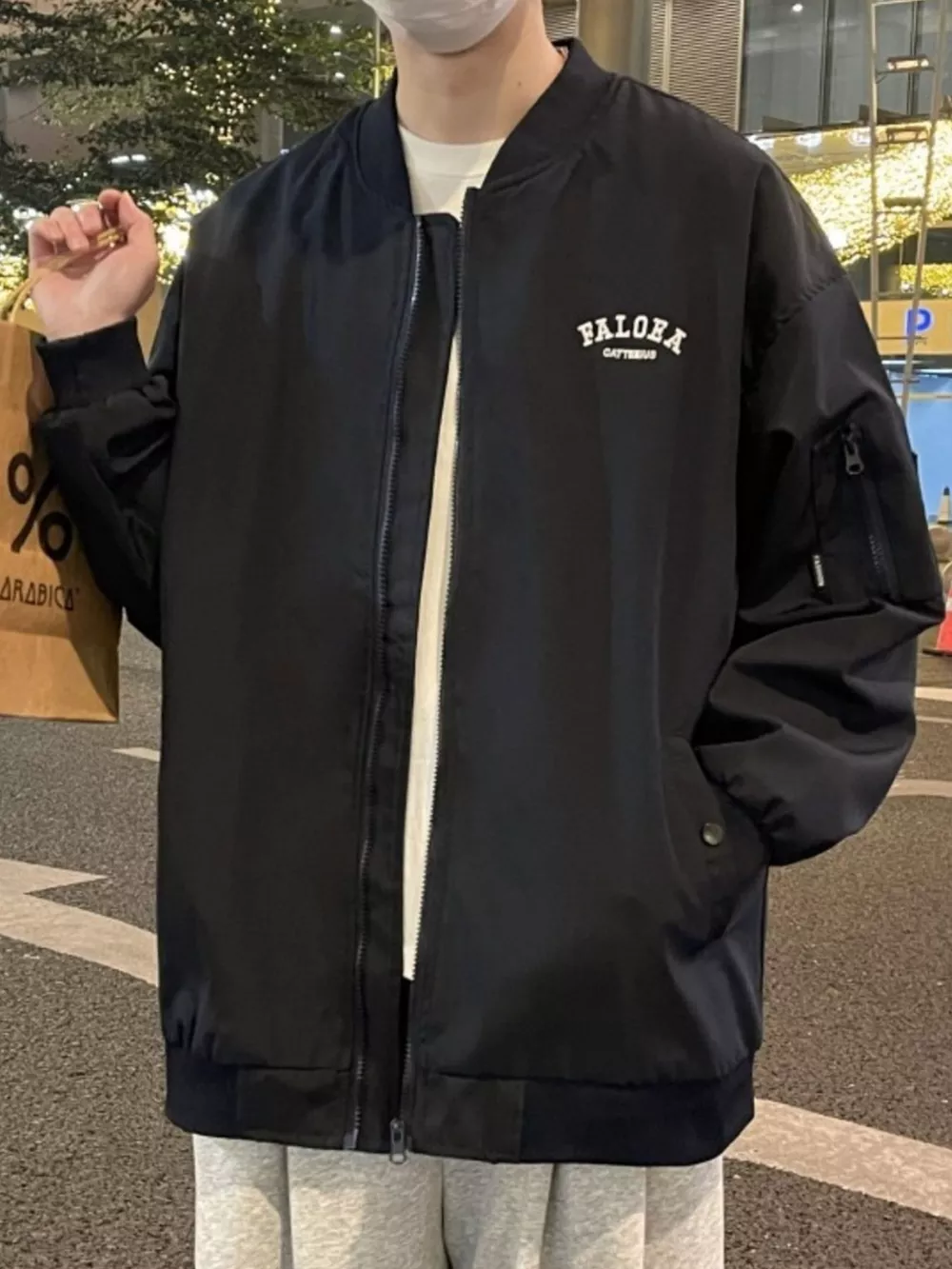 Men's Plus Size Casual Lightweight Zip Up Jacket, image 6