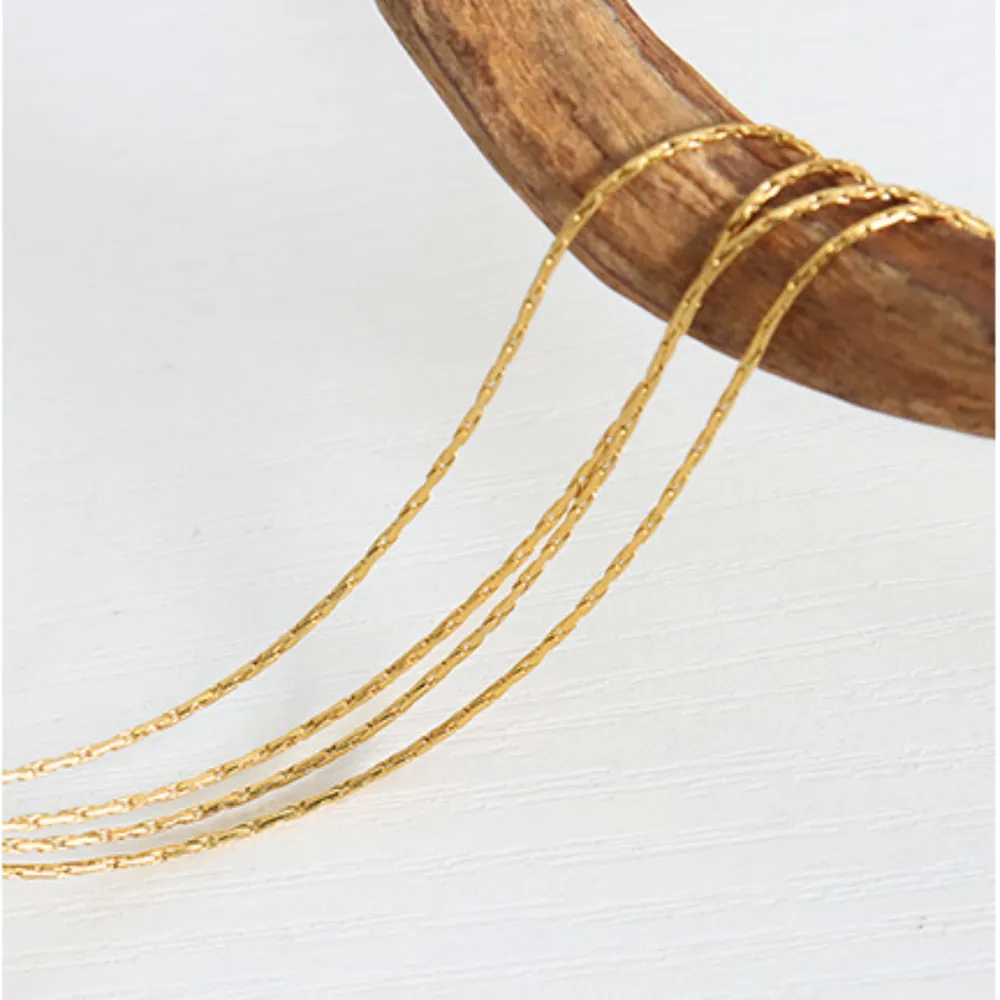 18K Gold-Plated Multi-Layer Clavicle Chain Necklace, image 6