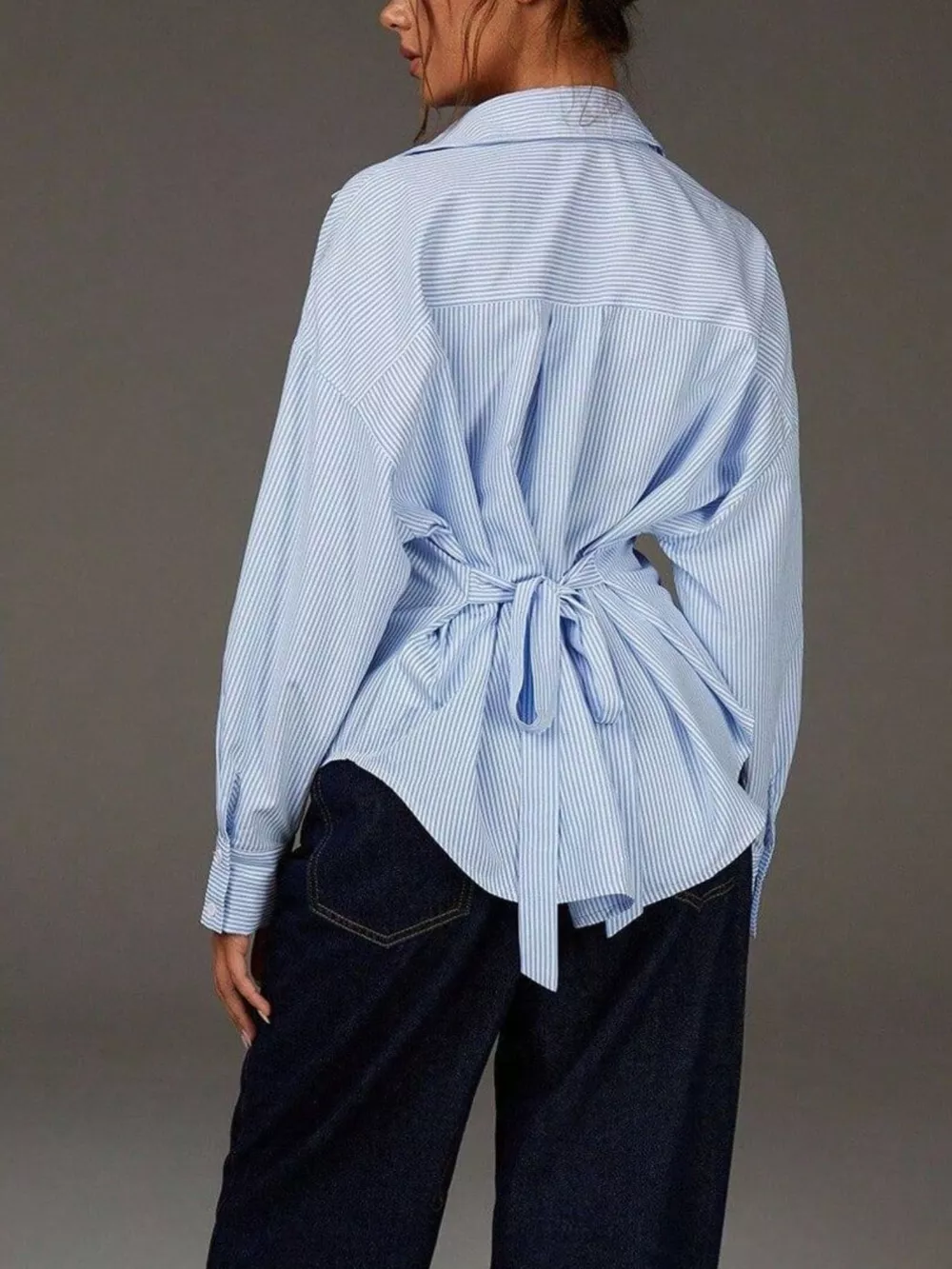 Casual Striped Button-Down Shirt, image 5
