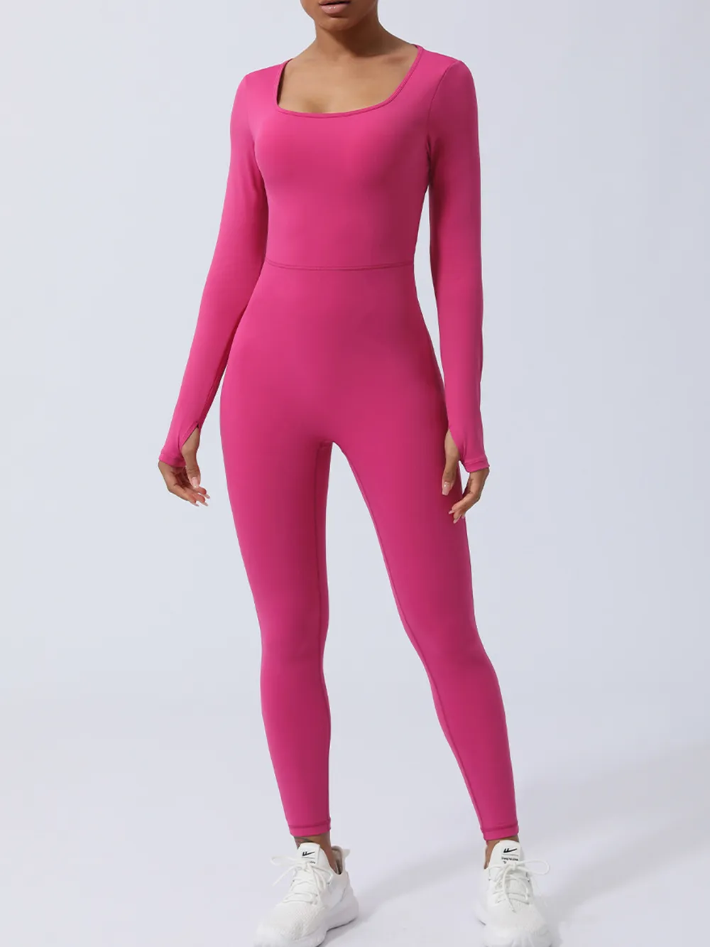 Twisted Backless Long Sleeve Jumpsuit, image 13