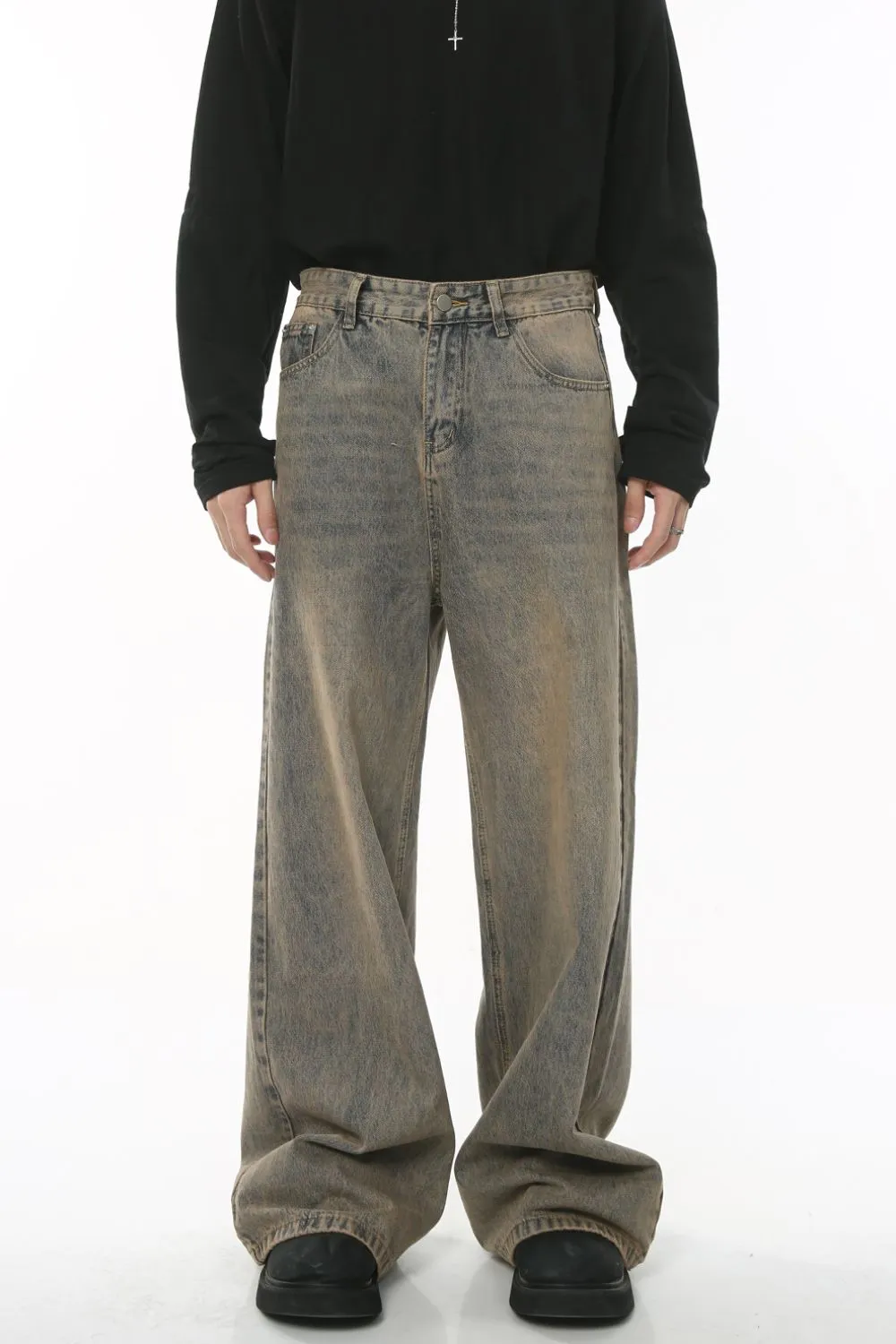 Wide Leg Jeans with Pockets