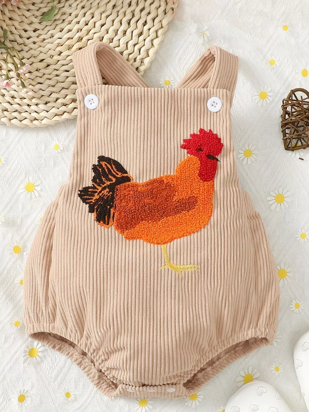 Children's Chicken Corduroy One-Piece, image 4