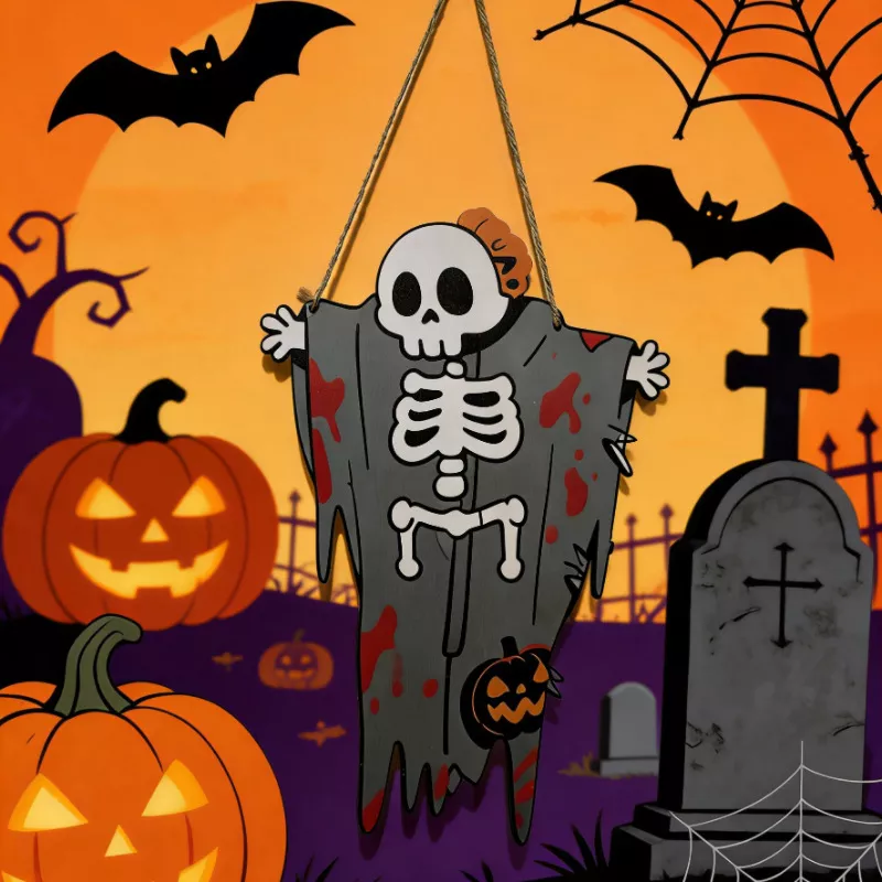 Spooky Hanging Skeleton Decorative Ornament