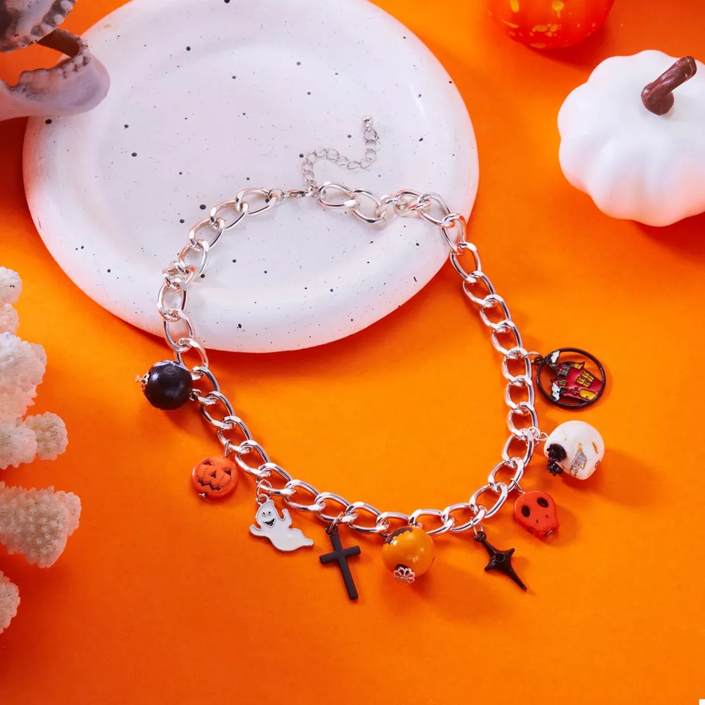 Halloween Charm Chain Necklace, image 5
