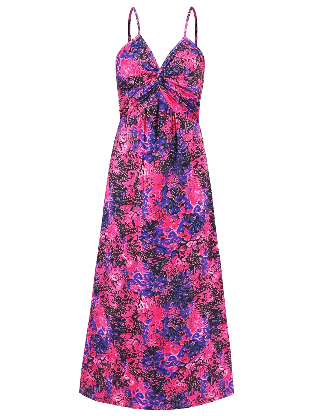 Twisted Printed V-Neck Cami Dress, image 30