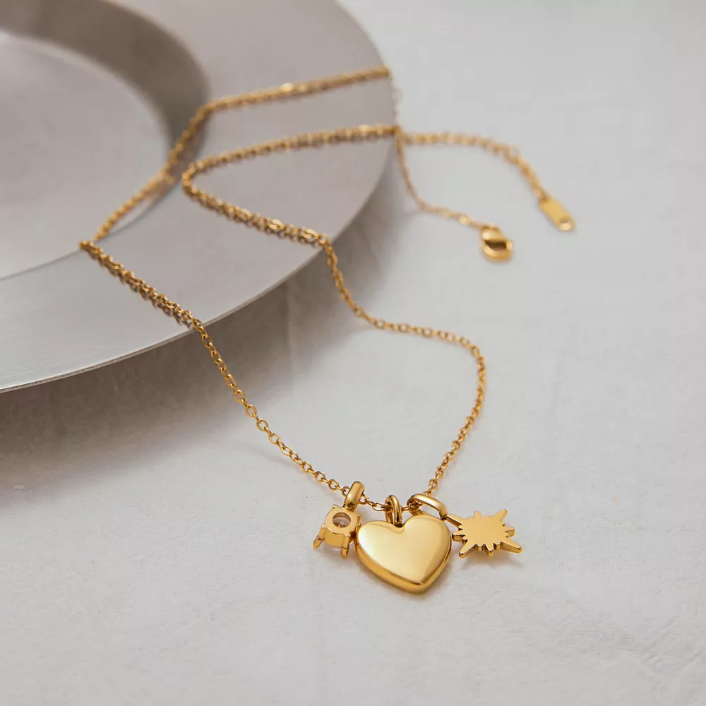 18K Gold-Plated 'Mom' Heart Necklace, image 7