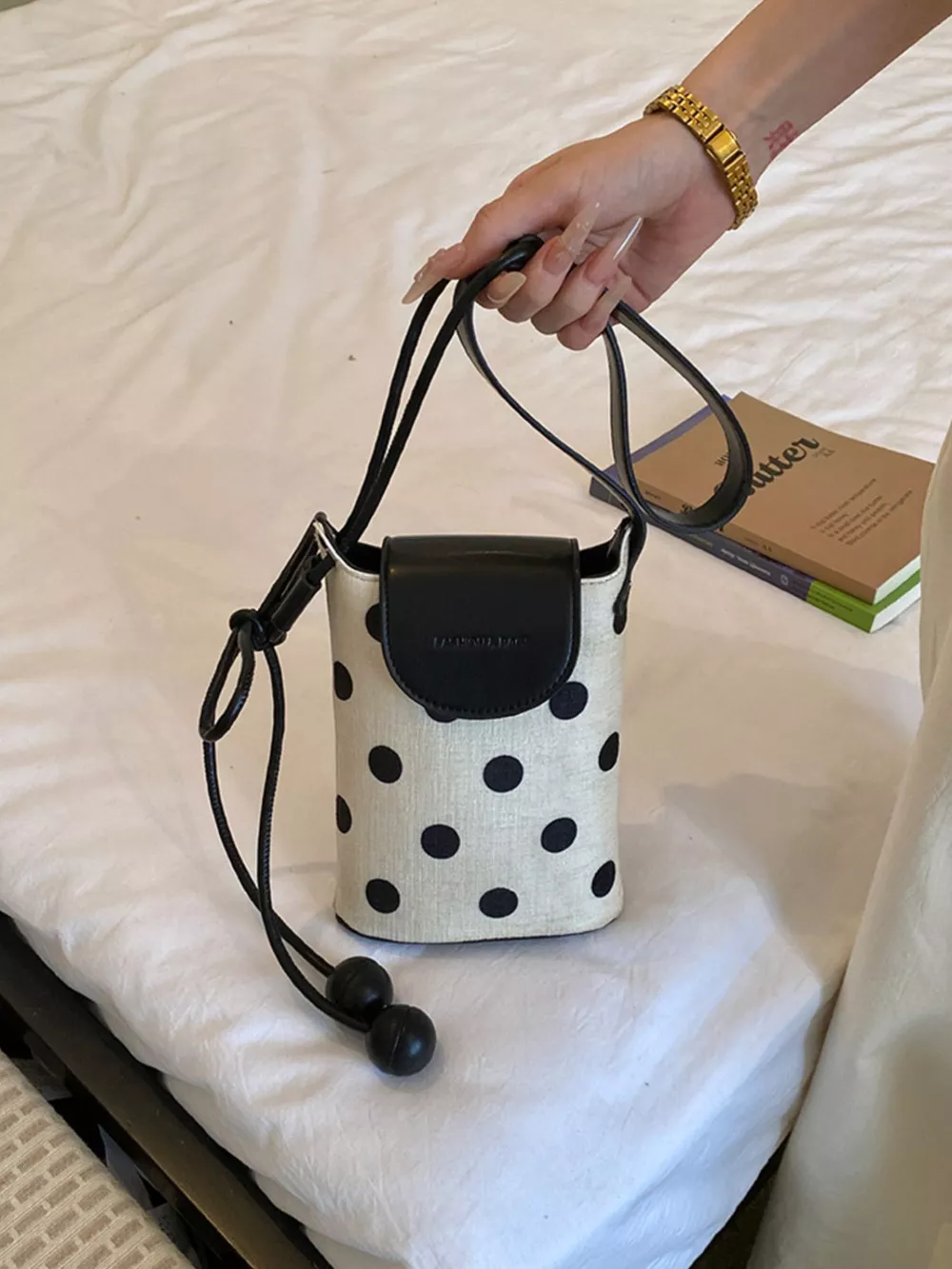 Polka Dot Crossbody Bag, image 2