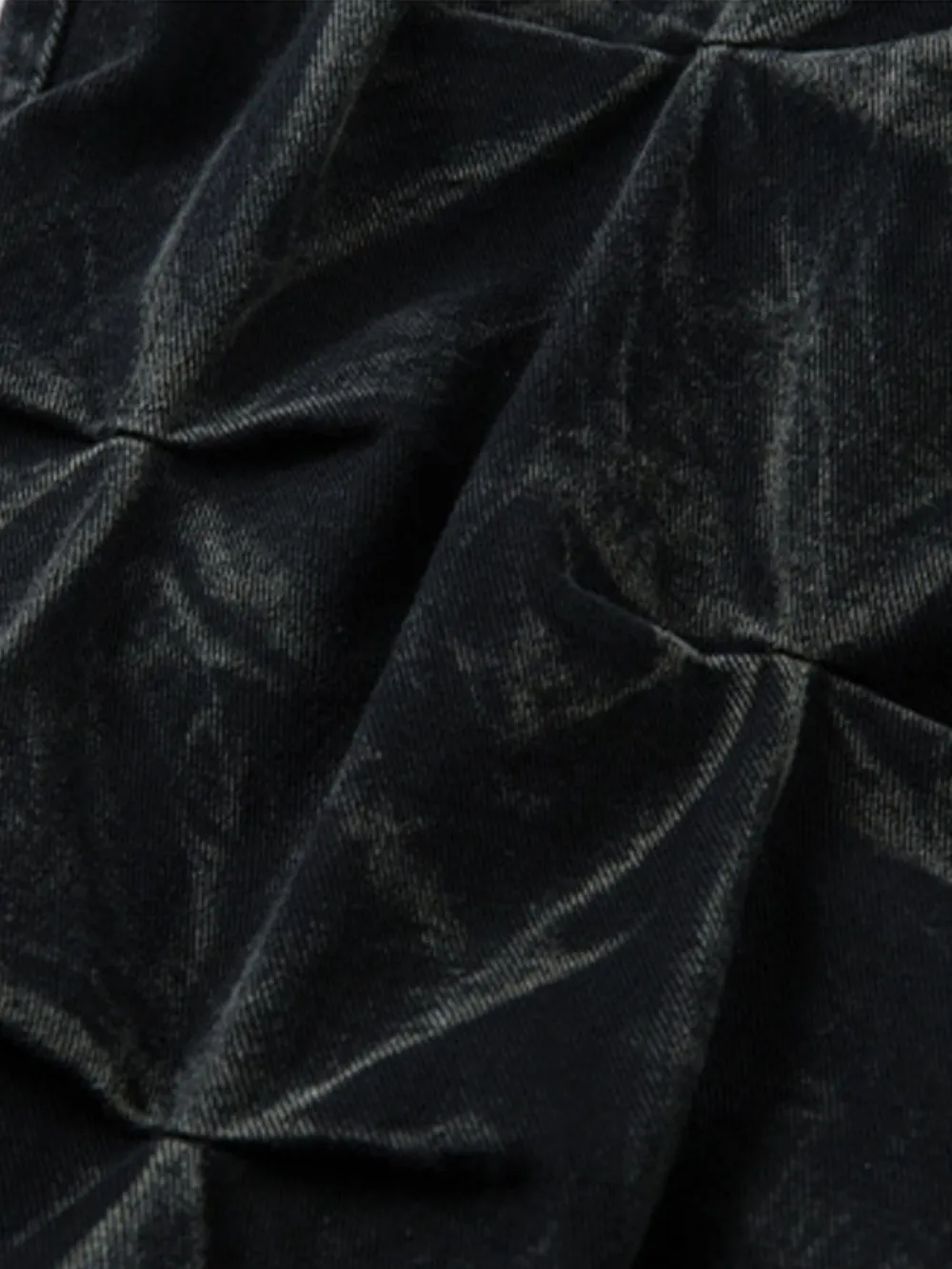 Men's Wide Leg Jeans with Ruched Detail, image 3