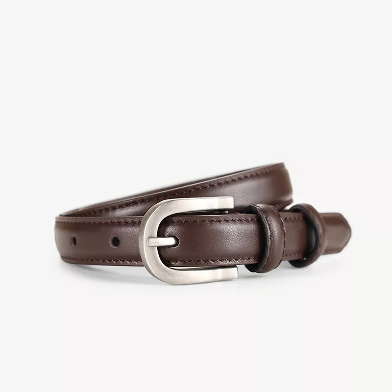 Classic Leather Skinny Belt, image 4