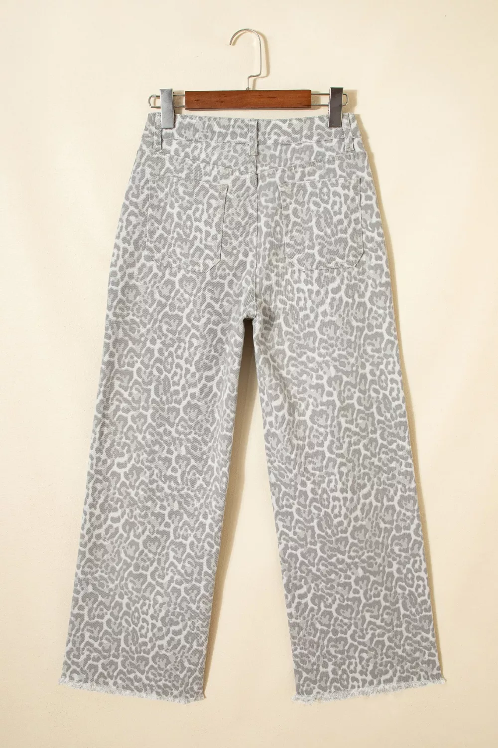 Leopard Print Wide Leg Jeans, image 4