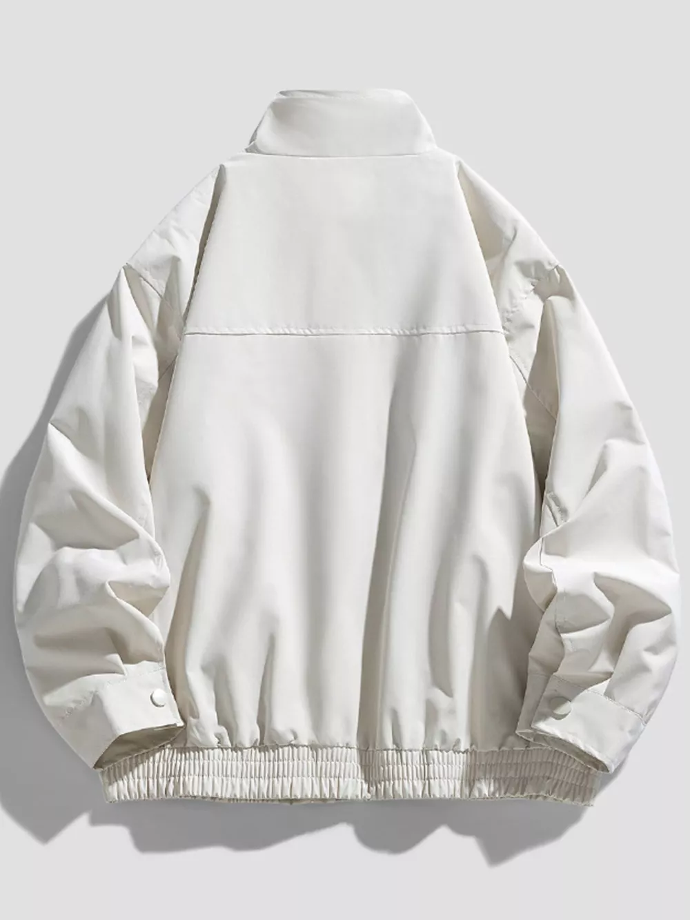 Men's Plus Size Zip Up Casual Jacket, image 4