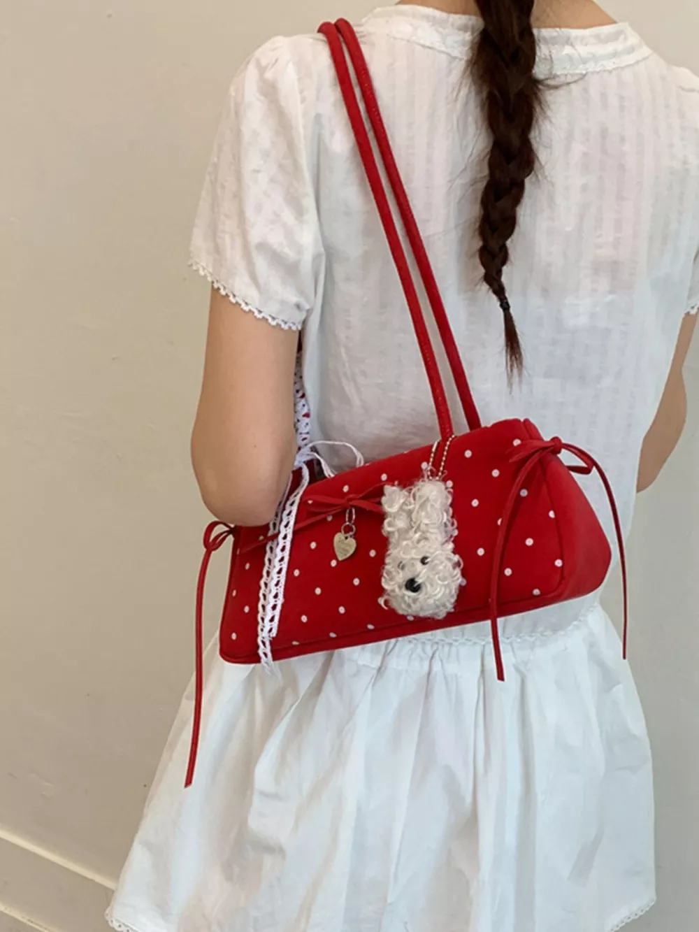 Polka Dot Shoulder Bag, image 3