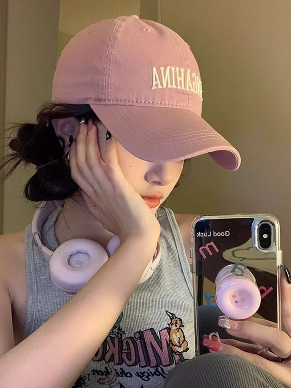 Embroidered Letter Baseball Cap, image 3